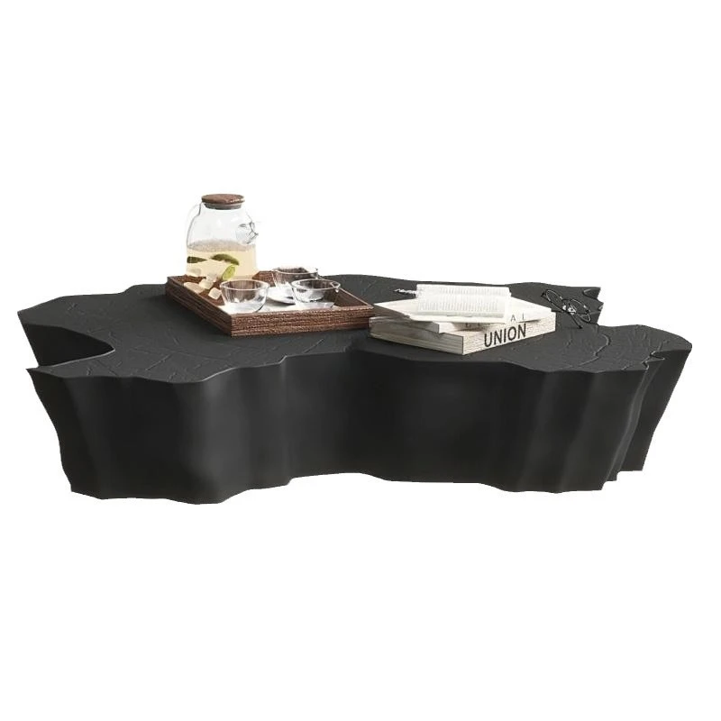 

Lacquered coffee table, living room tea table, modern and simple growth ring coffee table