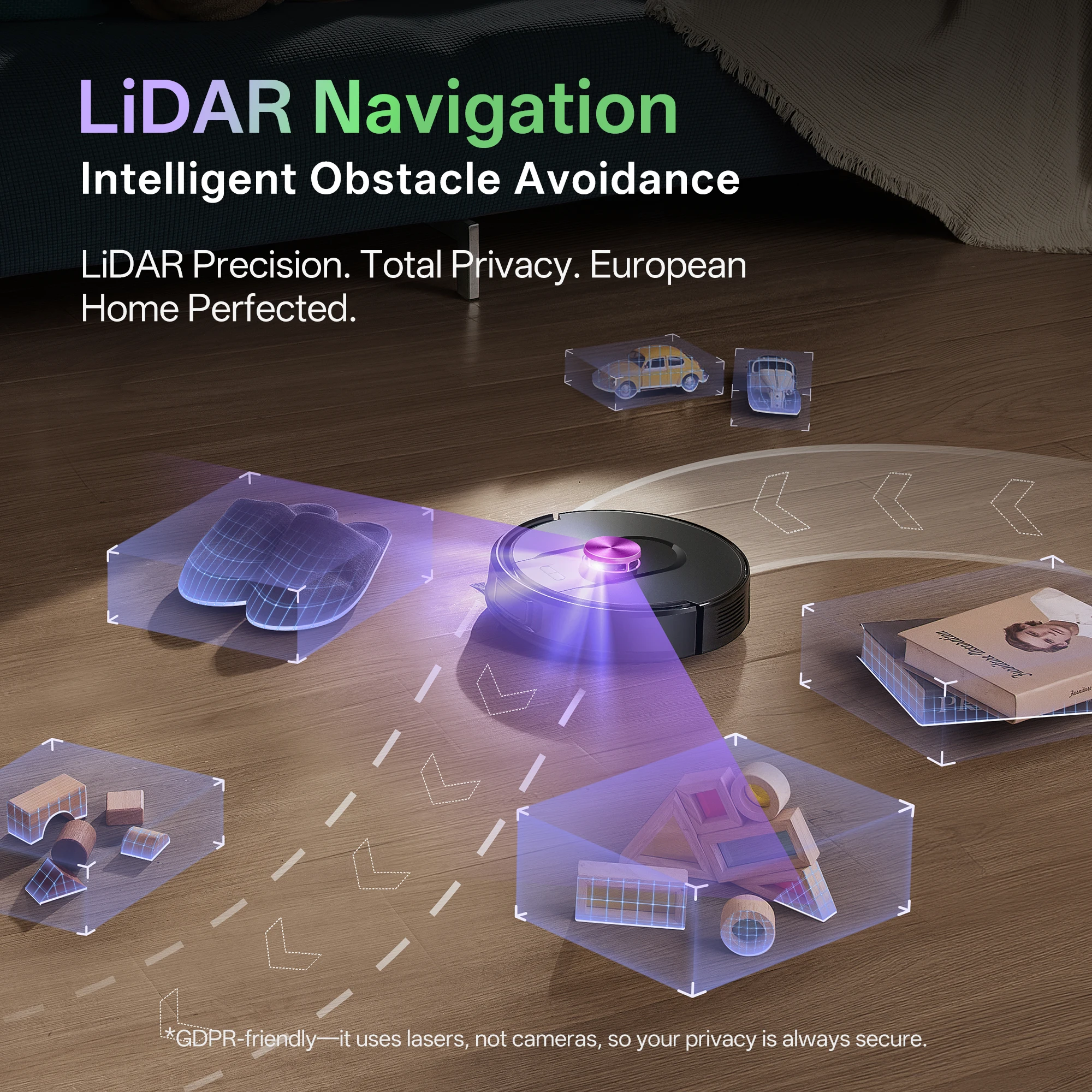 2025 Ultenic W15 Robot Vacuum Cleaner Automatic Smart Household Cleaning 3-in-1 LDS Navigation Wet Dry Vacuum Mop Sweep