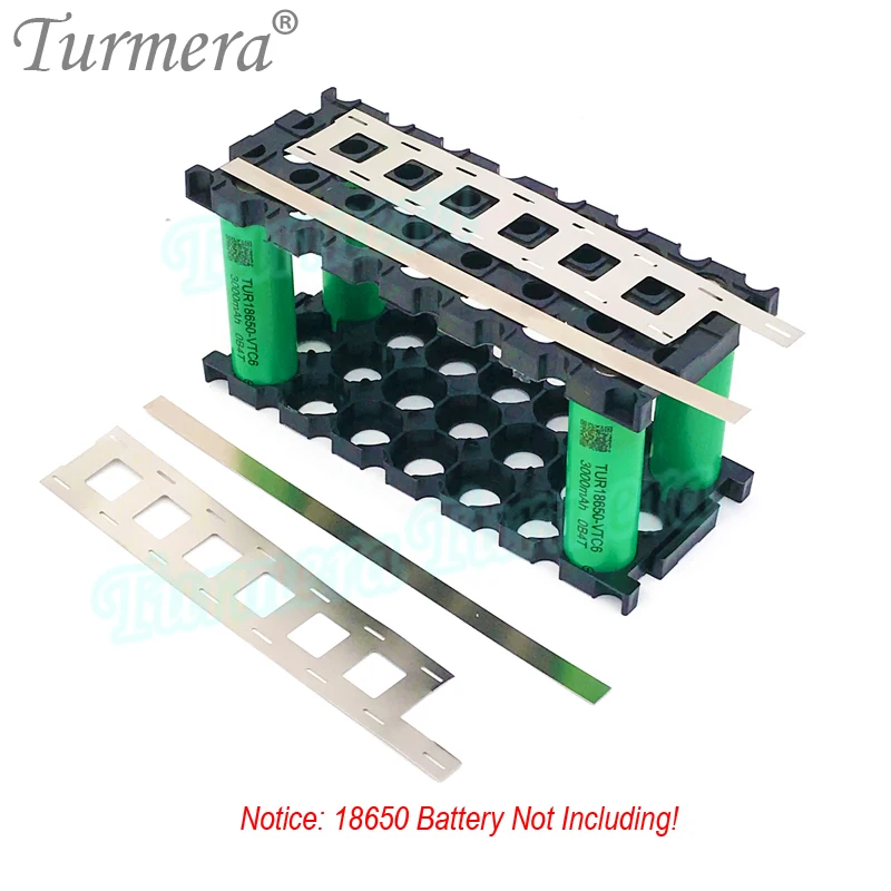 Turmera 12V opakowanie na baterie 3X7 18650 uchwyt z niklem spawalniczym zastosowanie w 3S 12.6V 7S 29.4V motocyklowe akumulatory litowo-jonowe wymień kwasowo-ołowiowy