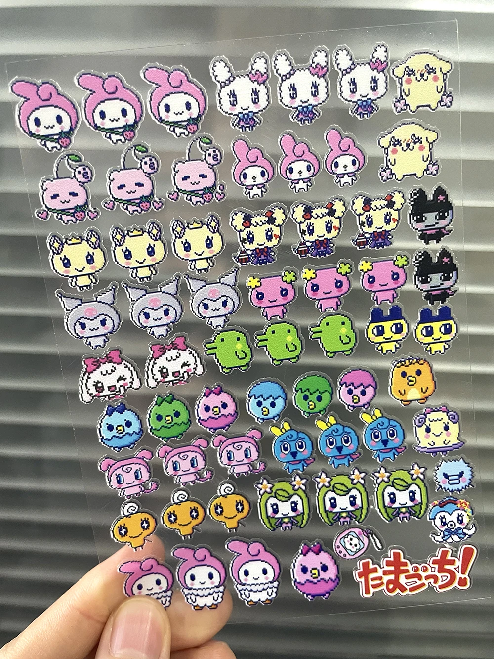 

Pvc Super Mini Cartoon Game Patterns Sticker Kawaii Sanrio Kitty Self-adhesive Sticker Waterproof Luggage Tags Nail Stickers