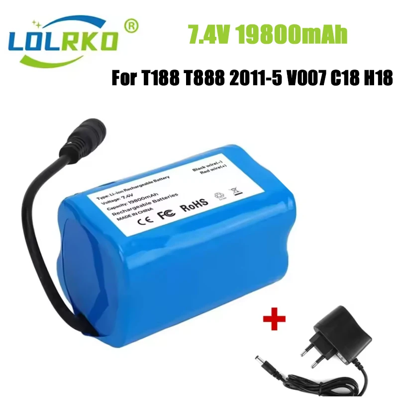 7.4V NEW 19800mAh battery For T188 T888 2011-5 V007 C18 H18 So on Remote Control RC Fishing Bait Boat Parts