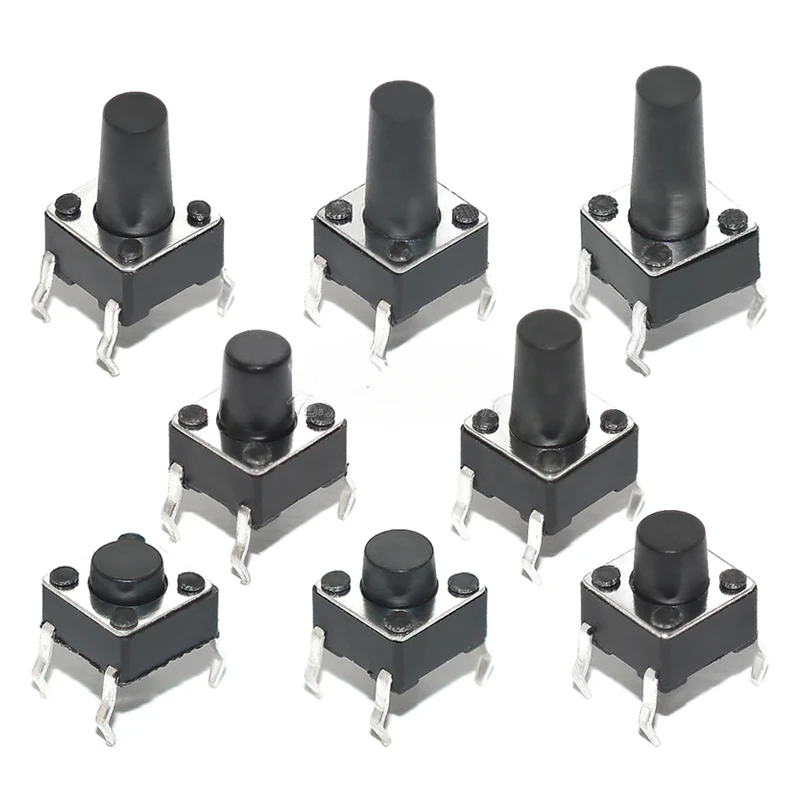 50 sztuk/partia przełącznik dotykowy pionowy 6*6*4.3/5/6/7/8/8.5/9/10/11/12 ---/15mm Panel Micro Pcb złącze przełącznika klawiatury wtyczka — zdjęcie 4