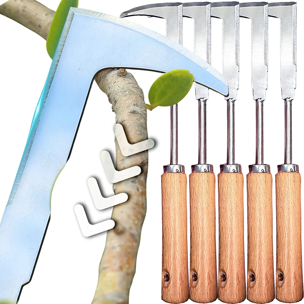 Désherbeur de fissures en acier en forme de L, outil de désherbage, extracteur de marche latérale, spatule, manche en bois, ameublissement du sol, tondeuse manuelle