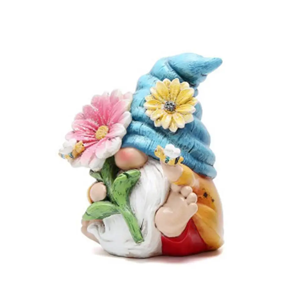 Resin Tomte Gnome Garden Ornament for Indoor and Outdoor Decor Whimsical Figurine to Add Charm to Patio and For Home