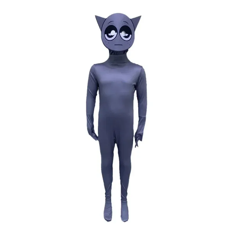 L2025l أزياء الهالوين اللطيفة Sprunki التأثيرية أزياء Sprunki Wenda Oren Raddy بدلة قفز قناع للجنسين نسخة Halloween Co