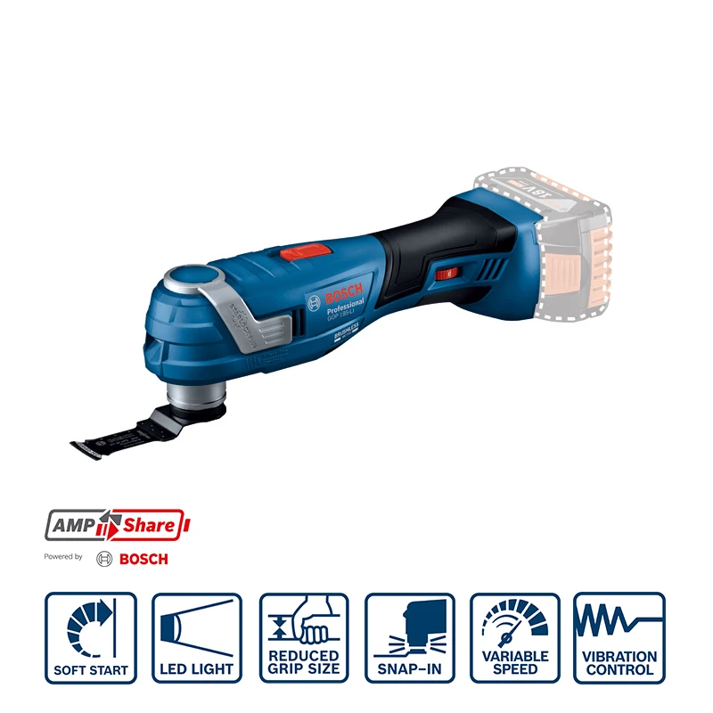 Bosch Rechargeable Cutting Machine Multi-Function Universal Treasure Gop185-Li Lithium-Ion Sanding Slotting Industry [Bare]