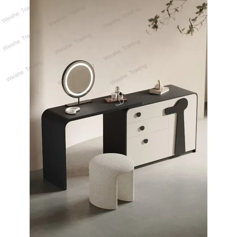 Creative Dresser Cream Wind Explosion Bucket Cabinet Storage Storage Cabinet Makeup Mirror