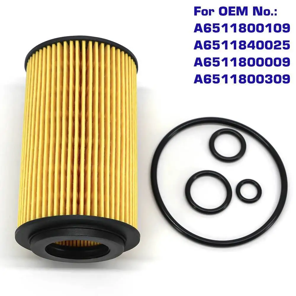

1 pcs Car Oil Filter A6511800109 A6511840025 A6511800009 A6511800309 For Mercedes W204 W205 W212 A180 B200 C200 E220 E250 CDI CL