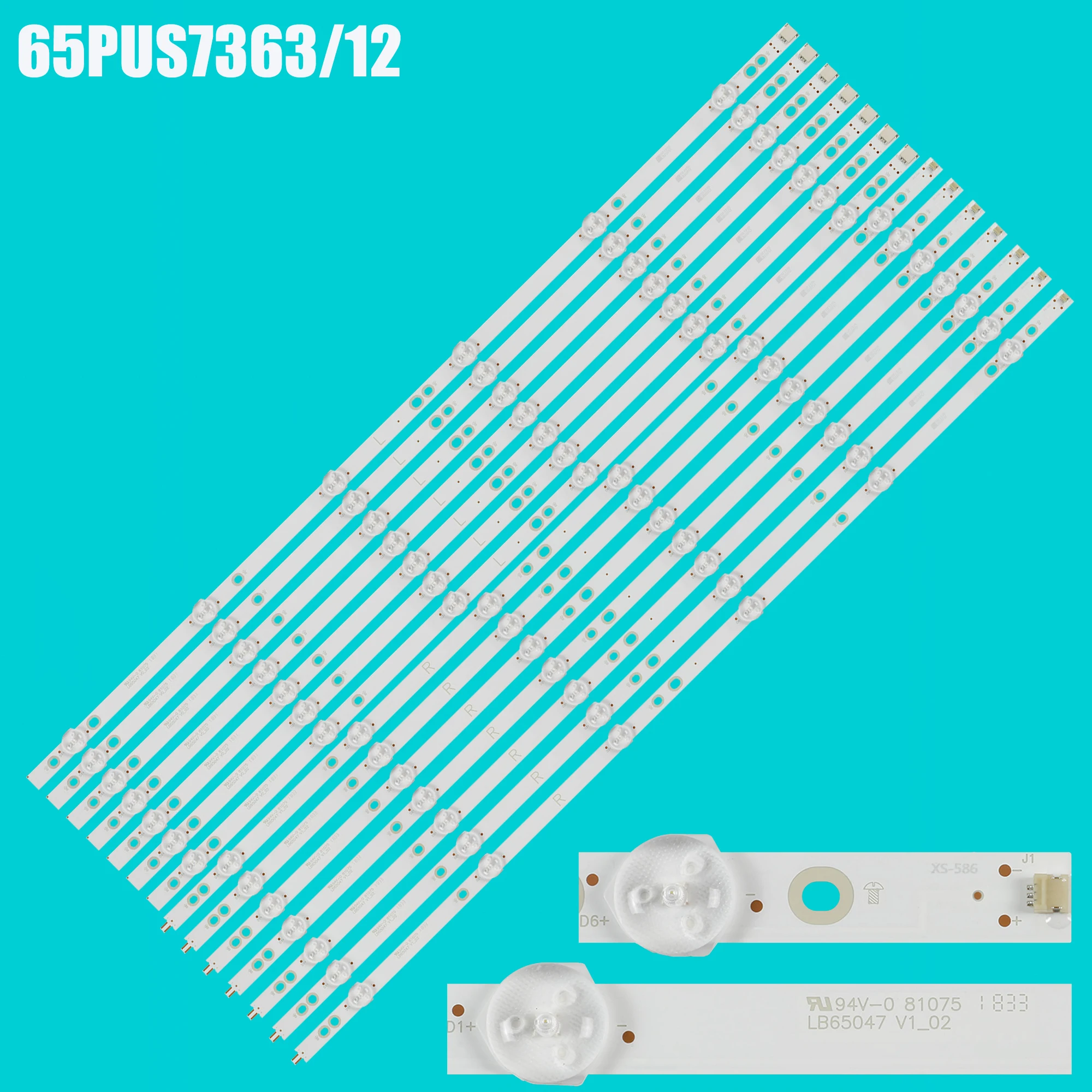 LED BackLight Strip For 65PUS6523/12 65PUS6703 65PUS6703/12 65PUS7303 65PUS7303/12 65PUS7363 65PUS7363/12