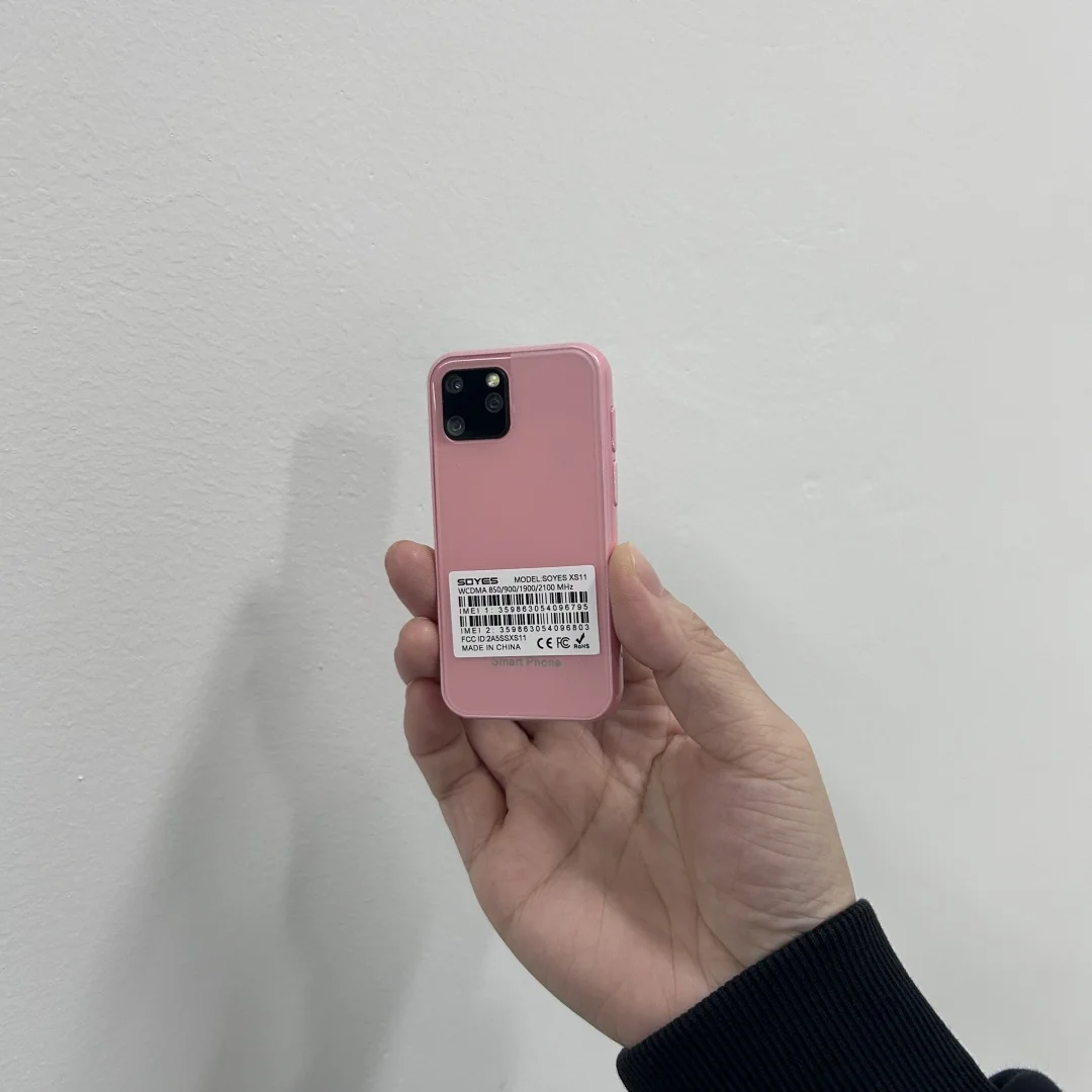 SOYES XS11 هاتف ذكي صغير رخيص 2.5 بوصة 1 جيجابايت رام 8 جيجابايت روم رباعي النواة WCDMA 3G 2MP ثنائي الشريحة أندرويد بطاقة صغيرة الهاتف المحمول