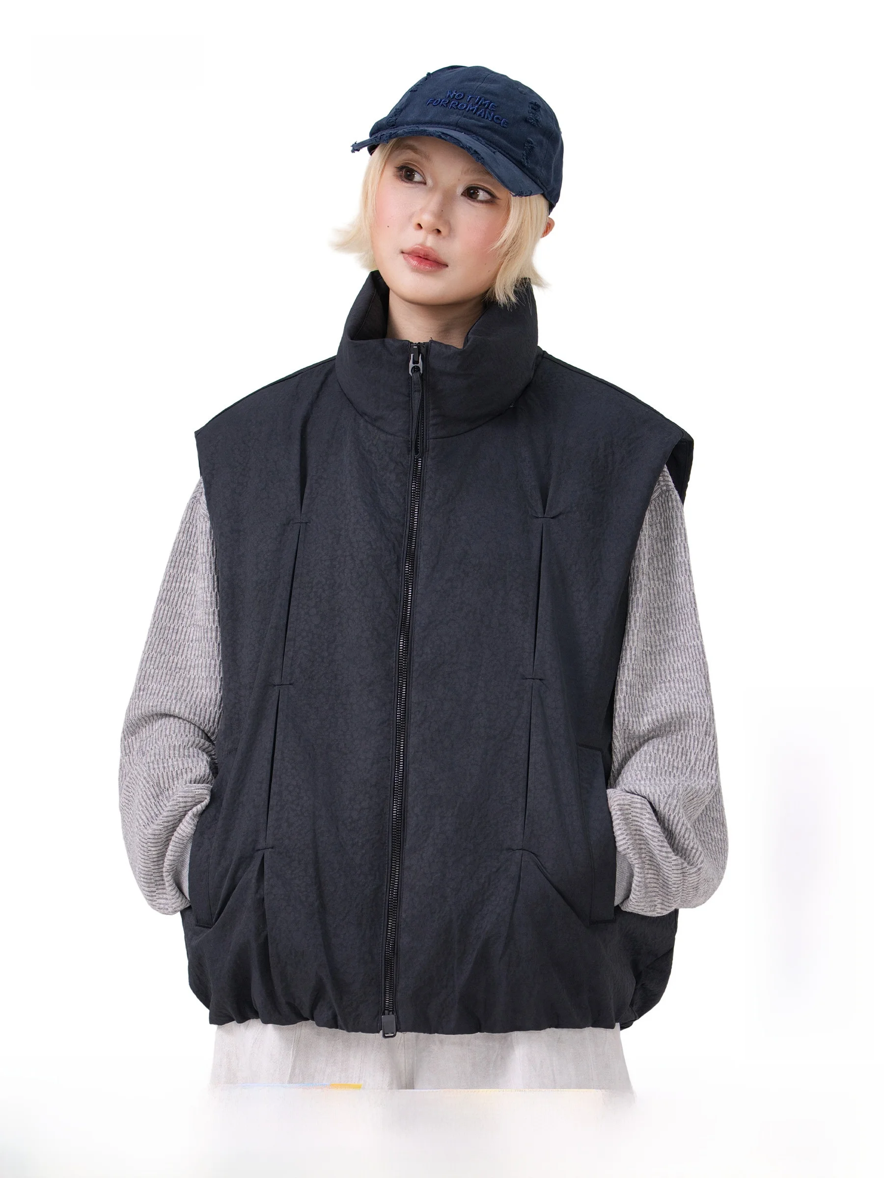 AOGZ Outdoor Function Folded Stand Collar down Vest Men's 2026 Autumn Winter Cold Resistance Warm Shoulder Sleeveless Jacket