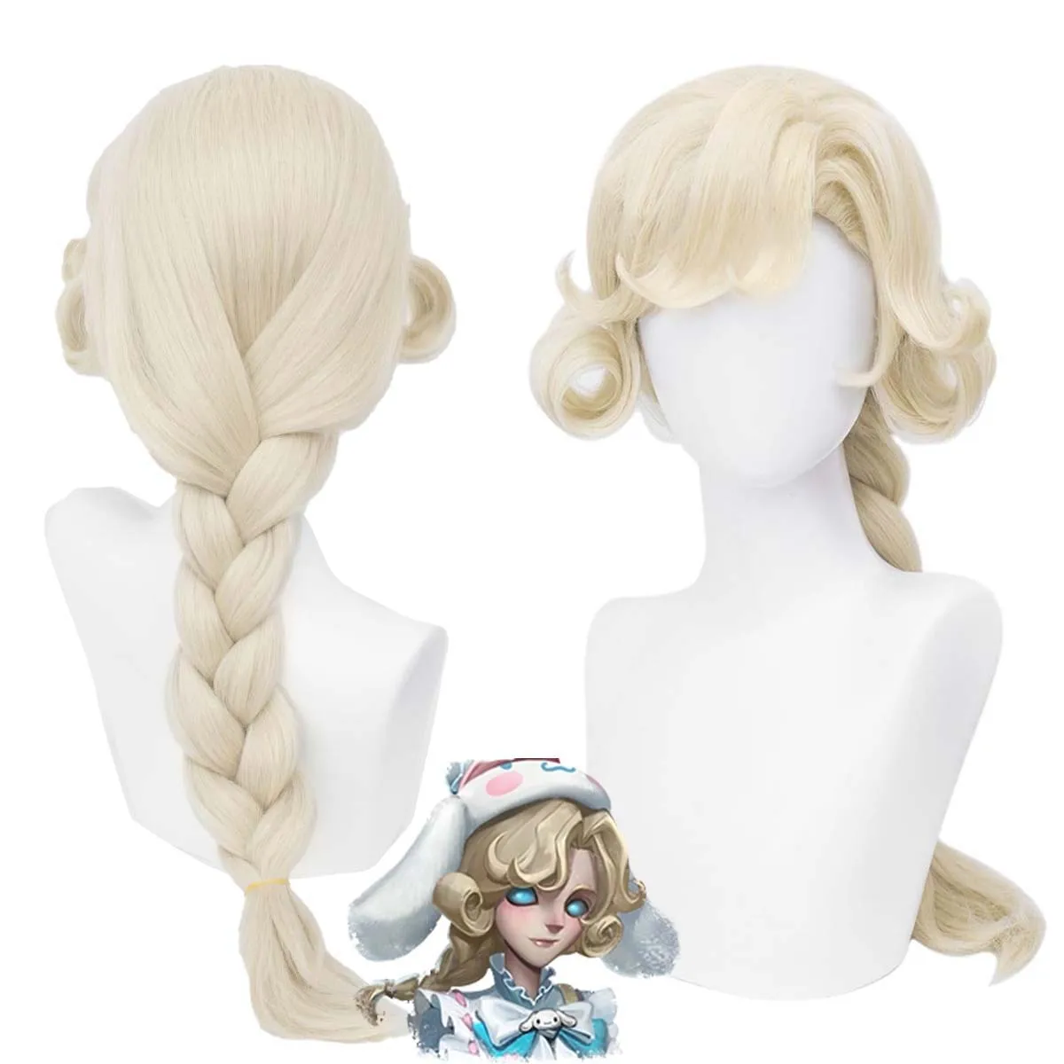 Halloween Game IdentityV 5e persoonlijkheidsfotograaf Joseph Desaulniers hittebestendige haarpruik