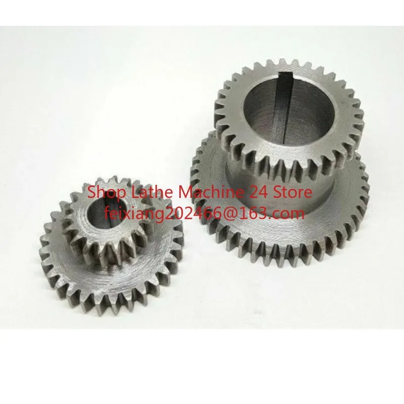 Set di ingranaggi in metallo a 2 velocità di vendita calda con doppio ingranaggio - per mini tornio serie CJ18 1 paio