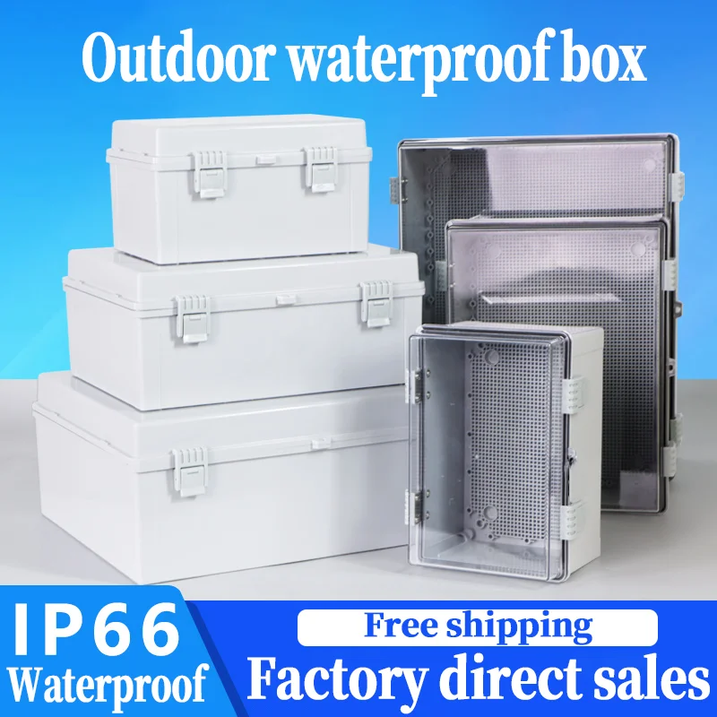 

IP66 Electrical Plastic Enclosure ABS Power Junction Box Outdoor Waterproof Distribution Box for Electric Instrument Project