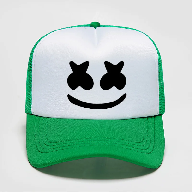 Kids Fashion Trend Marshmello Marshmello Electro-DJ Peripheral Sunshade Light Breathable Comfortable Net Baseball Cap