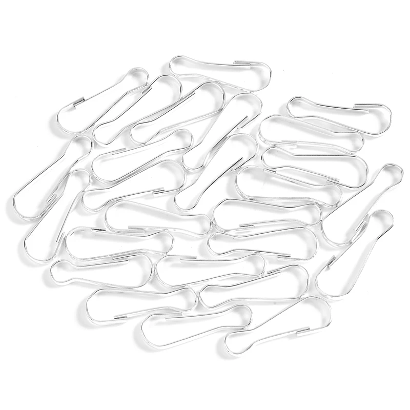 100Pcs/lot 20Mm Lanyard Snap Clip Hooks Metal Spring Gourd Purse Buckle Connector for Diy Keychain Zipper Pull Id Card Findings