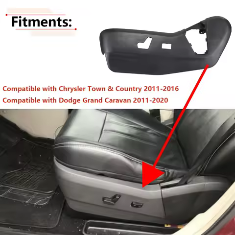 Car Seat Track Trim Cover Left Driver Side For Chrysler Town&amp;Country 2011-2016 For Dodge Grand Caravan 2011-2020 1UQ99DX9AB