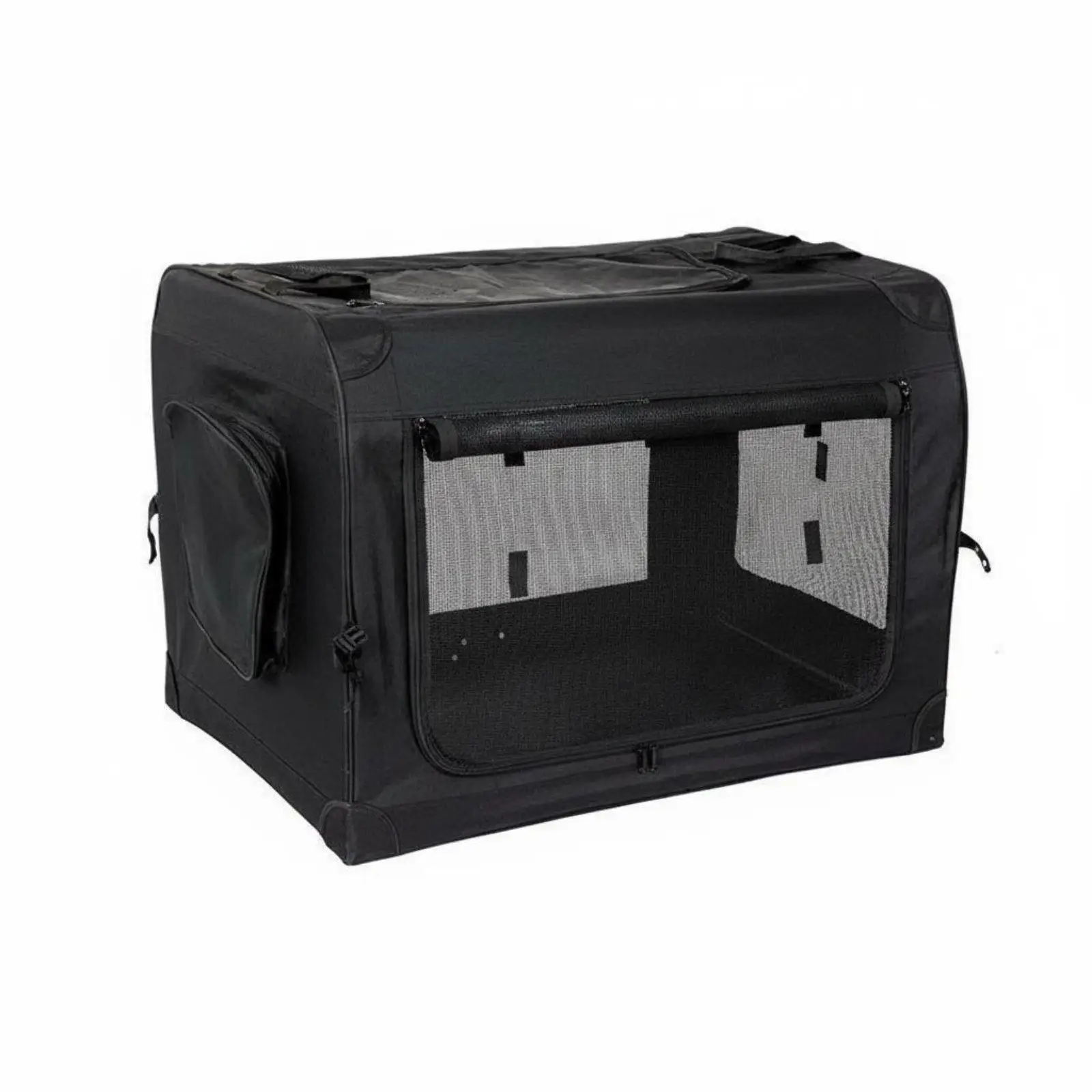 cage-de-transport-pliable-pour-chien-pour-utilisation-en-voiture-avec-cotes-en-maille-ventilee-pour-le-confort-du-chiot-et-un-transport-facile