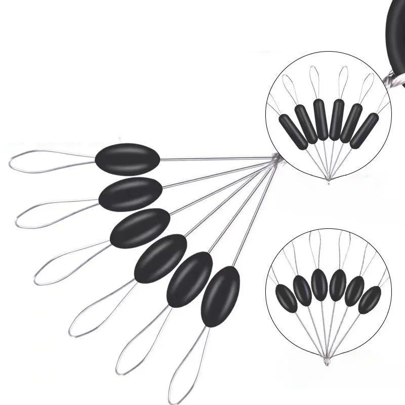 

Rubber Silicon Space Bean Profession Fishing Float Resistance Anti-Strand Fishing Line Gear Connector Stopper 1set