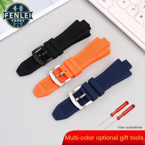 Imagen 2 del producto Correa de silicona para reloj Michael Kors, pulsera de goma impermeable para buceo, 29mm x 13mm, MK9019, MK8295, MK8492, MK9020