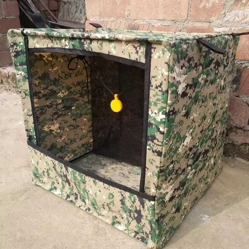 Schleuder Schießen Praxis Ziel 40*40 cm Camouflage Schießen Ziel Box Anfänger Schießen Stumm Box Stahl Ball Recovery gerät – Detail 4