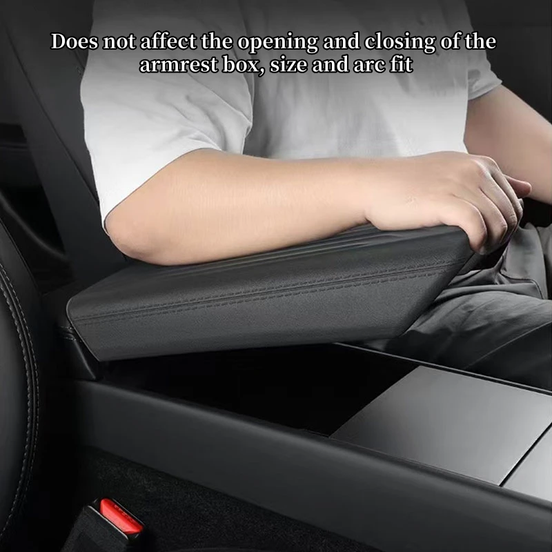 ل تسلا نموذج Y العرعر وحدة التحكم المركزية مسند الذراع غطاء صندوق TPE درابزين صندوق المضادة للخدش لوحة الغطاء الواقي اكسسوارات السيارات #4