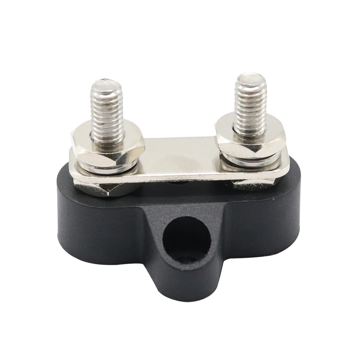 

Dual Terminal 48V Heavy Duty Power Distribution Block For Car Boat Truck Rv Fiber Reinforced Nylon Base Black
