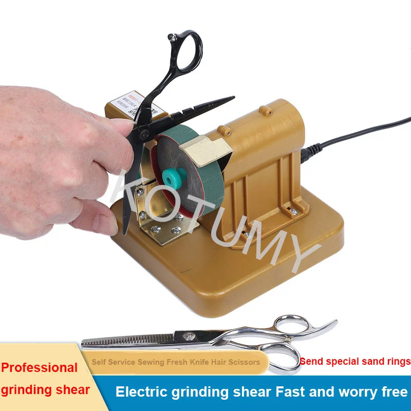 Portable Self Grinding Tailor Scissors, Hair Clippers Machine, Flat Tailor Sewing Sharpener, Ferramentas de moagem