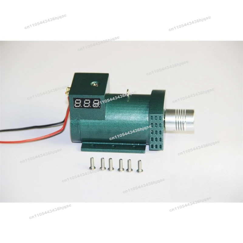 DYI Generator Miniature Retro Simulation Methanol Engine Engine Low Pressure Generator 12v Pulley Connecting Shaft