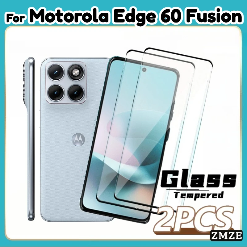 

2 упаковки, совместимые с Motorola Edge 70 Fusion, 9H HD, пленка из закаленного стекла для Motorola Edge 70 Fusion, защитные пленки для экрана с клеевым слоем
