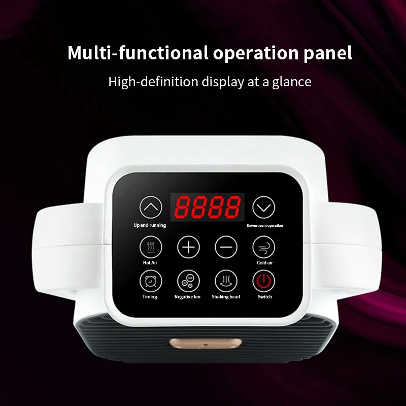 Energy-saving Timing & Voice Control Low Noise Four Seasons Mobile Cooling & Heating Fan with Negative Ion for Household