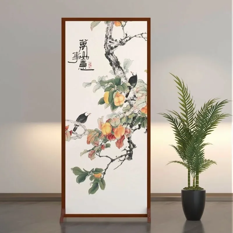 Chinese Style Folding Screen Partition for Office Living Room Bedroom Entryway Mobile Porch Block Household Use Space Divider