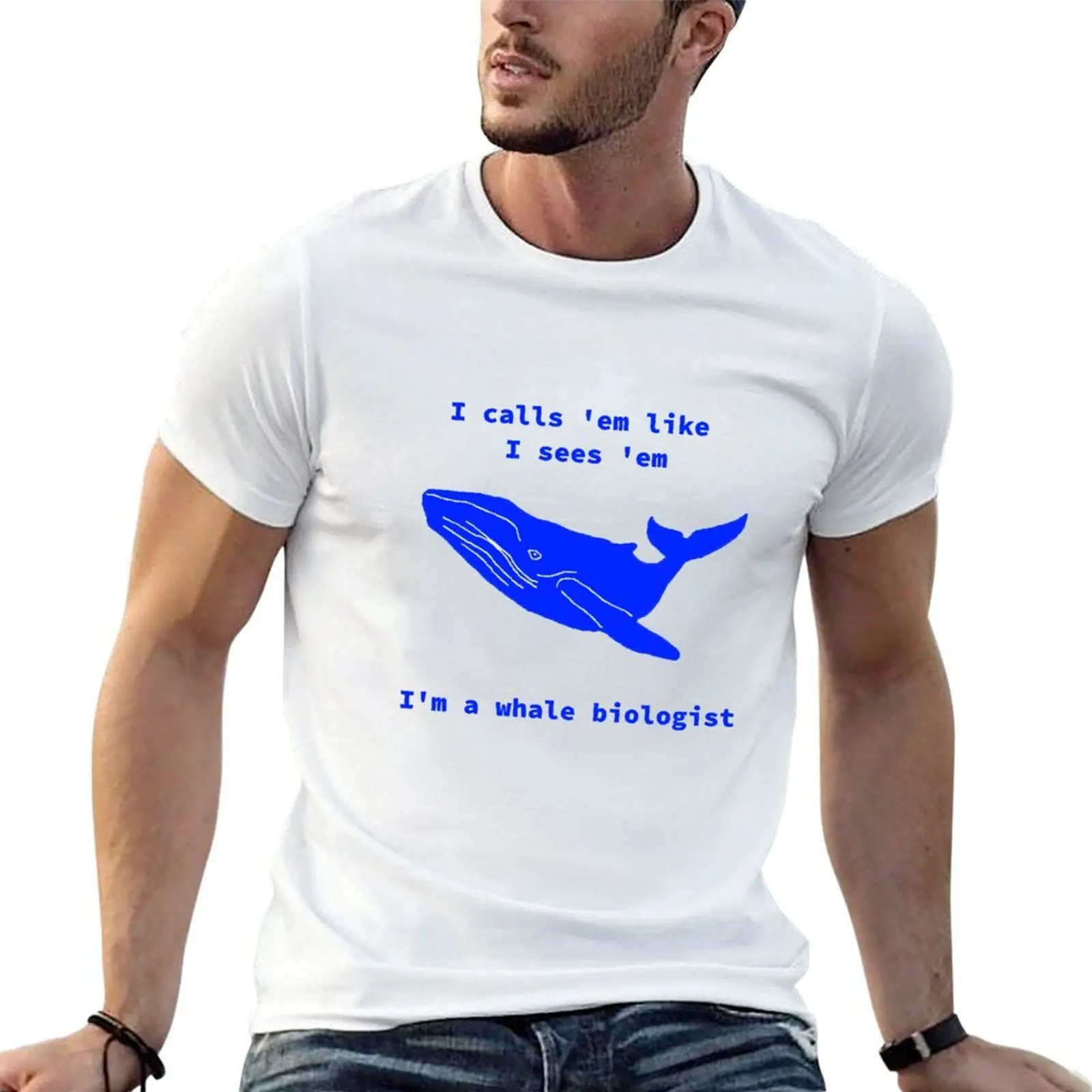Whale Biologist T-Shirt vintage clothes vintage graphic tee men t shirts high quality