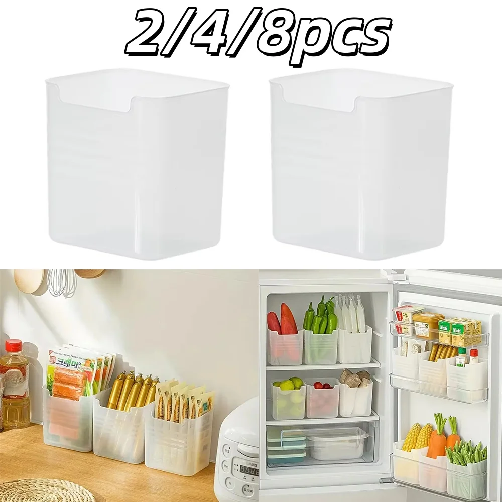 2/4/8 stücke Kühlschrank Seite Tür Lagerung Boxen Küche Lebensmittel Gemüse Obst Klassifizierung Box Kunststoff Verschiedenen Lagerung Container