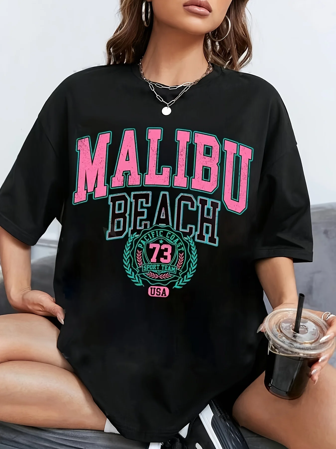 

The Latest Hot Sale Popular Street Style Short Sleeves Loose and Breathable Men's and Women's Same Round Neck Cotton T-shirt