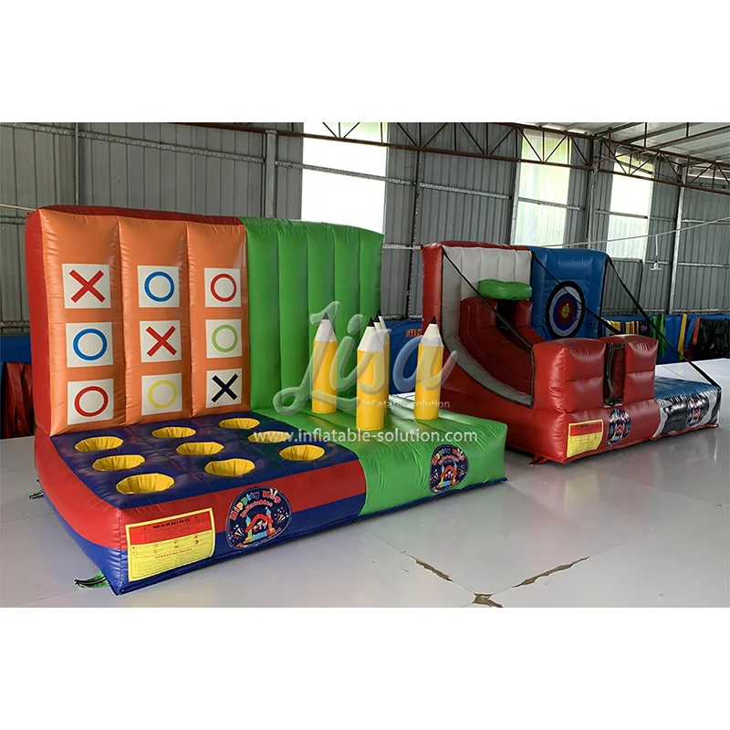 

Interesting Outdoor & Indoor 4 in 1 Challenge Inflatable Carnival Booth Interactive Toss Game for Sale