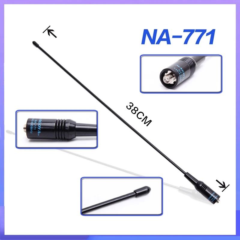 Na 771 Antenna 773 Nagoya Gain Antenna VHF/UHF SMA Female For Quansheng UV K5 UV K6 Baofeng DM 1701Walkie Talkie UV 82 Ham Radio