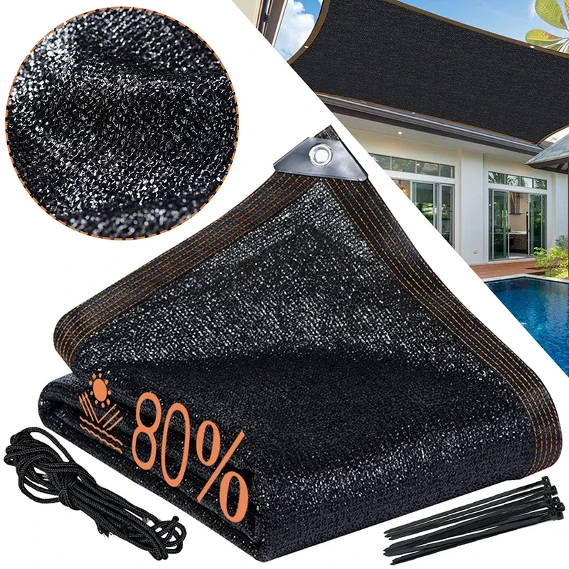 

Outdoor Shade Mesh Waterproof Garden Shading Net Terrace Awnings Sunshade Canopy Sunscreen Fabric Shadow Tarpaulin