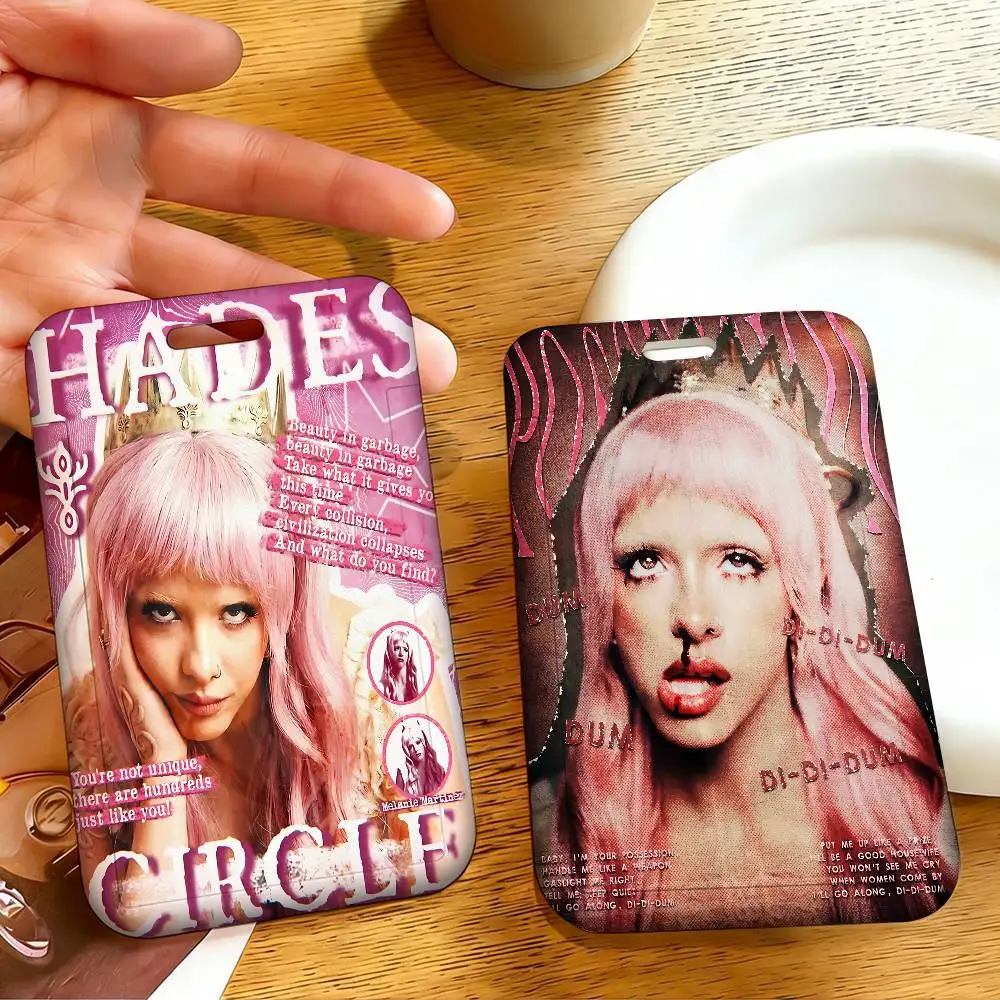 Music Singer M-Melanie Martinez Badge Holder PVC Material ID Card Case for Work Nurse Key & Wallet