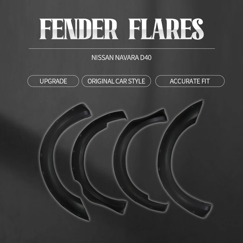 FFD47 D40 Best selling 4x4 Accessories car part acces mudguards FFD47 wheel arch fender flare for NAVARA D40 2004-onwards