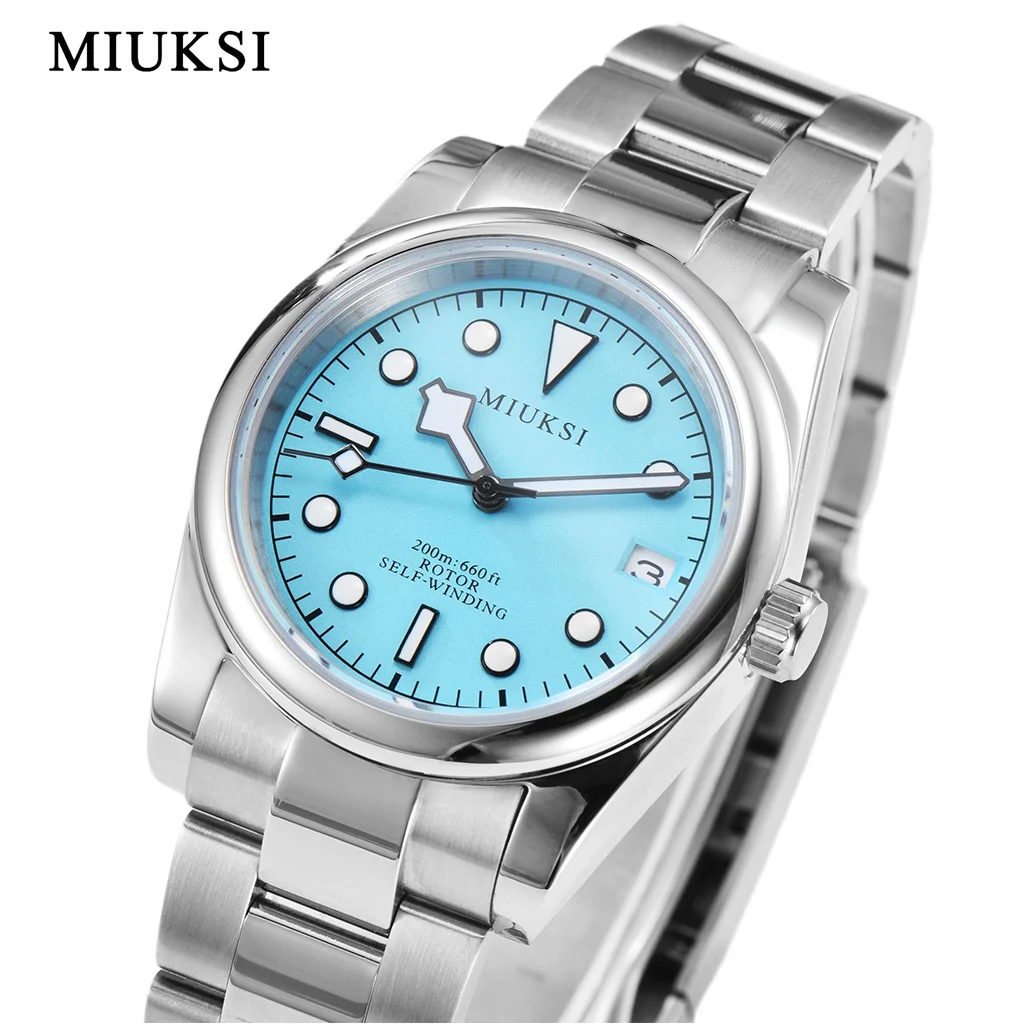 MIUKSI 36mm 40mm NH35 Mechanical Watch For Men Automatic Sapphire Stainless Steel Luxury Waterproof Wristwatch Reloj Hombre