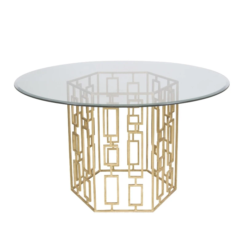 

American light luxury retro hexagonal coffee table/soft villa/hotel/dining table/American coffee table