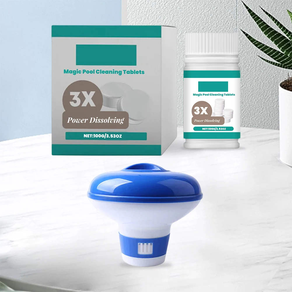 Desinfetante de cloração, testador rápido e preciso, papel, cloro, tablet, flutuador, liberação sustentada, para limpeza de piscina