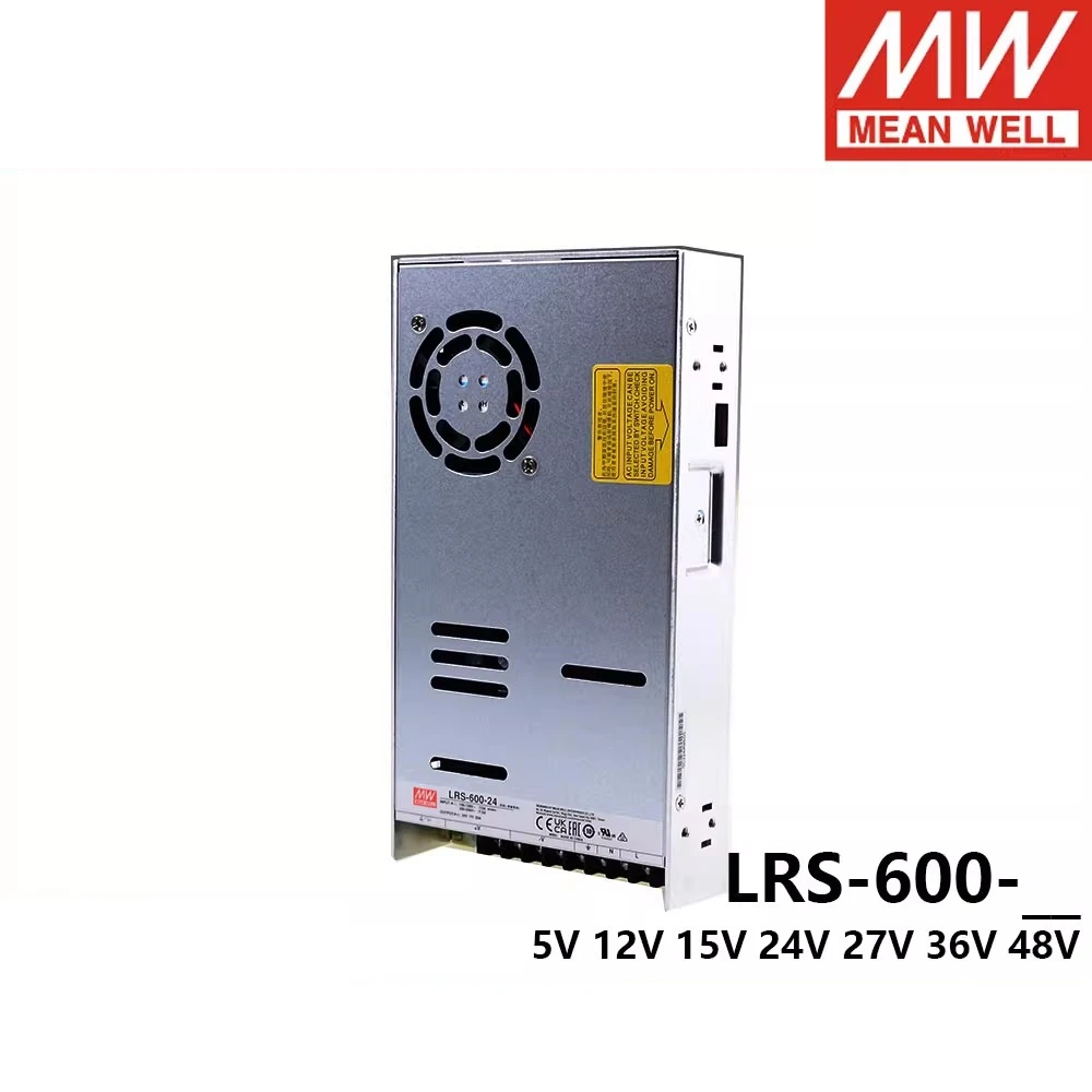 Imagem -02 - Mean Well Lrs60024 Series Lrs-6005 12 15 24 27 36 48v 600w Effection Single Output Led Lighting Switching Power Supply