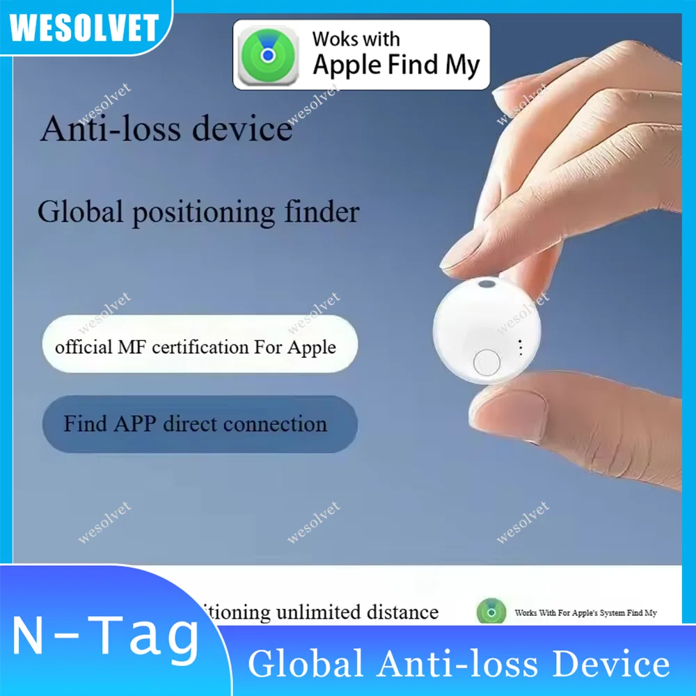 Rastreador Gps de dientes azules para Android para teléfonos Apple, funciona con Google Apple' Find Hub My App Key Finder Pet, etiqueta de sistema Dual inteligente