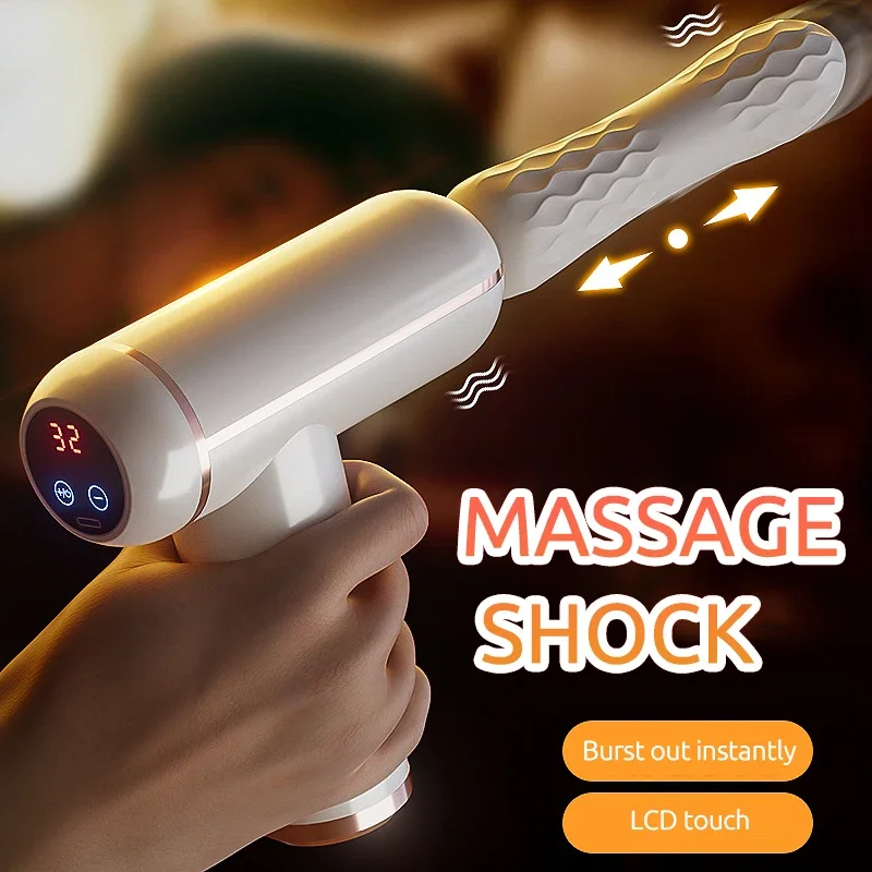 

Mini Massage Gun Fascia Machine Muscle Relaxation Vibrating Gun Rod Massage Fitness Equipment Neck Grab Ladies relax Fascia Gun