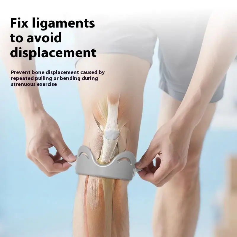 Rodilleras de silicona para tendón rótula, Protector de soporte de rodilla ligero y Flexible, elástico transpirable, 1/2 Uds.