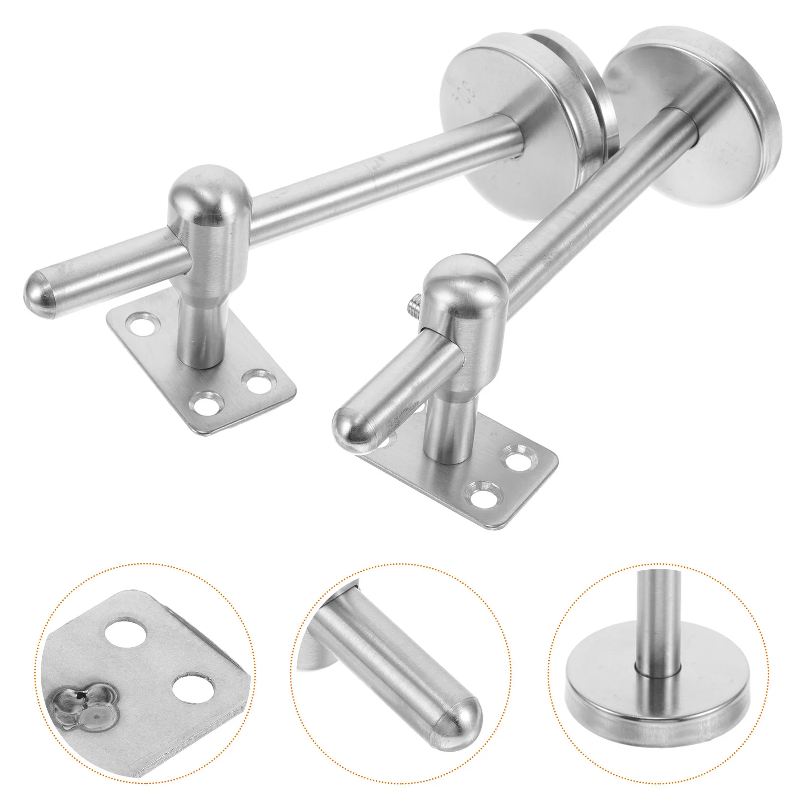 2 шт. серебряный регулируемый кронштейн для перил