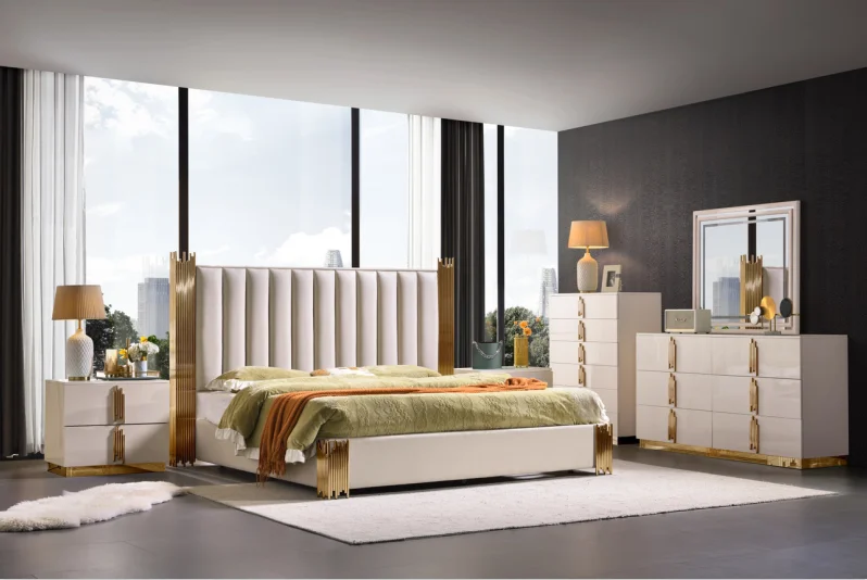 أثاث المنزل غرفة المعيشة طقم أريكة طقم أريكة قماش ملكي #6