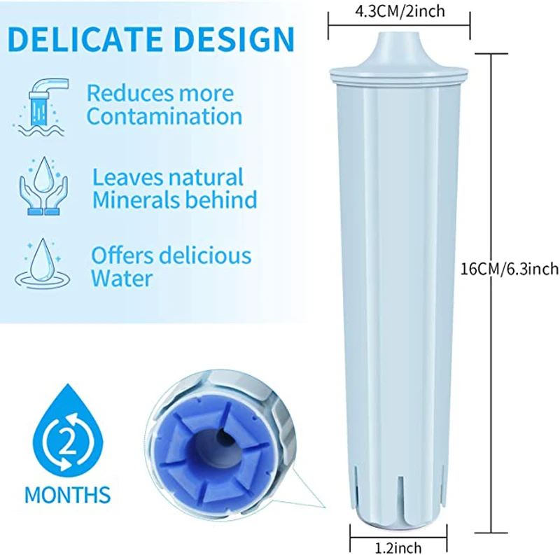 Filtro de repuesto, Compatible con la máquina de café de Jura Clearyl/Claris Blue Capresso Clearyl, filtro de agua